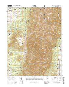 South Shoshone Peak 2014 topographic map thumbnail