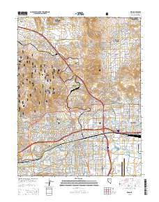 Reno 2015 topographic map thumbnail