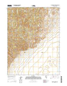 Tungsten Mountain 2014 topographic map thumbnail