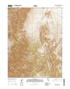 New Pass Peak 2014 topographic map thumbnail