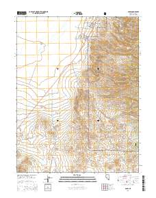 Gabbs 2014 topographic map thumbnail