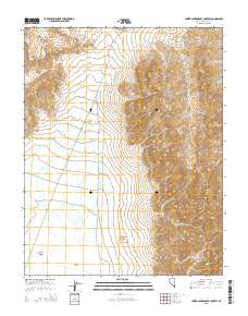Lower Pahranagat Lake SW 2015 topographic map thumbnail