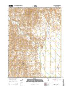 Cottonwood Peak 2014 topographic map thumbnail