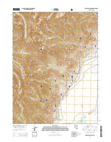 Franklin Lake NW 2014 topographic map thumbnail