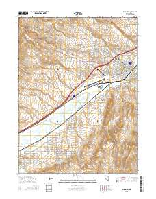 Elko West 2015 topographic map thumbnail