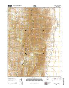 Diamond Peak 2014 topographic map thumbnail