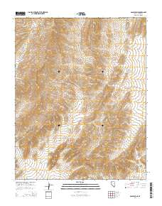 Gass Peak NE 2014 topographic map thumbnail