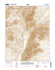 Fossil Peak 2014 topographic map thumbnail