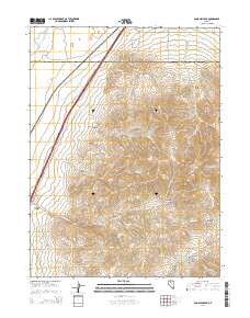 Dun Glen Peak 2014 topographic map thumbnail