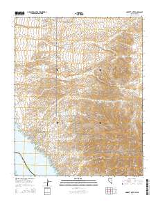 Garrett Butte 2014 topographic map thumbnail