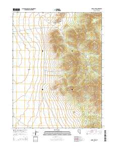Combs Peak 2014 topographic map thumbnail