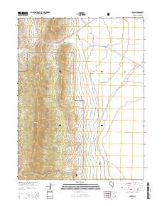 Illipah 2014 topographic map thumbnail