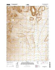 Dry Hills South 2015 topographic map thumbnail