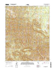 Ella Mountain 2014 topographic map thumbnail