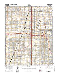 Las Vegas SW 2014 topographic map thumbnail