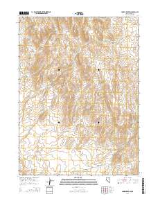 Hanks Creek SW 2014 topographic map thumbnail