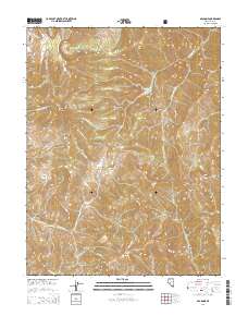 Arc Dome 2014 topographic map thumbnail
