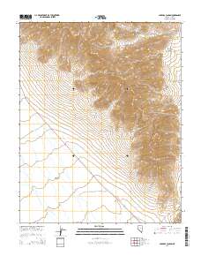 Carrara Canyon 2014 topographic map thumbnail