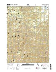 Cottonwood Peak 2015 topographic map thumbnail