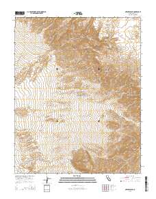 Nevares Peak 2015 topographic map thumbnail