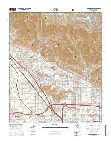 San Bernardino North 2015 topographic map thumbnail
