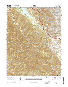 Woodside 2015 topographic map thumbnail