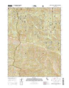 North Yolla Bolly Mountains 2015 topographic map thumbnail