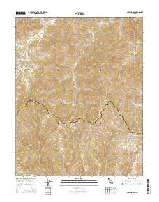 Mustang Peak 2015 topographic map thumbnail