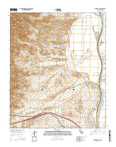 Needles NW 2015 topographic map thumbnail