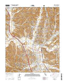 Newhall 2015 topographic map thumbnail