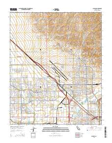 Oildale 2015 topographic map thumbnail