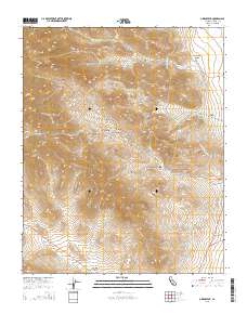 Owens Peak 2015 topographic map thumbnail
