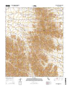 Palen Mountains 2015 topographic map thumbnail