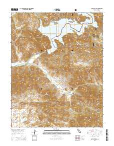 Pine Flat Dam 2015 topographic map thumbnail