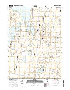 Pinnacle Lake 2015 topographic map thumbnail