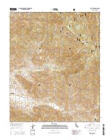 Piute Peak 2015 topographic map thumbnail