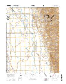 Poleta Canyon 2015 topographic map thumbnail