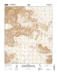 Porcupine Wash 2015 topographic map thumbnail