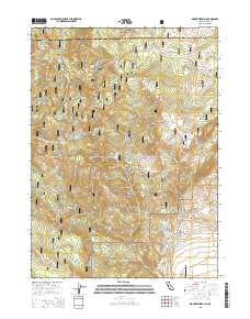 Mount Bidwell 2015 topographic map thumbnail