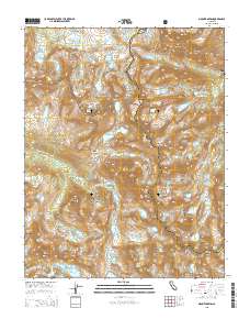 Mount Darwin 2015 topographic map thumbnail