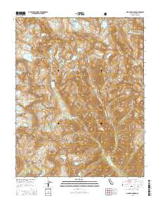 Mount Goddard 2015 topographic map thumbnail