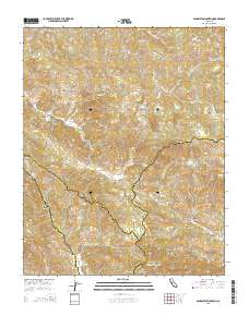 San Benito Mountain 2015 topographic map thumbnail
