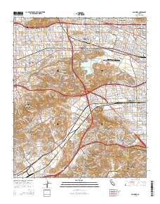 San Dimas 2015 topographic map thumbnail