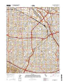 San Jose West 2015 topographic map thumbnail