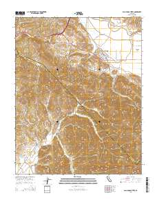 San Juan Bautista 2015 topographic map thumbnail