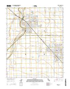 Reedley 2015 topographic map thumbnail