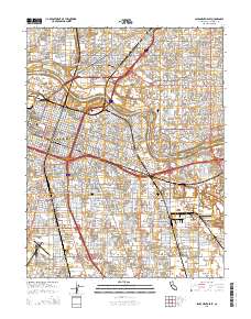 Sacramento East 2015 topographic map thumbnail