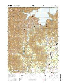 Shasta Dam 2015 topographic map thumbnail