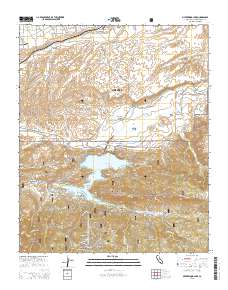 Silverwood Lake 2015 topographic map thumbnail