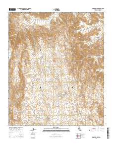 Sombrero Peak 2015 topographic map thumbnail